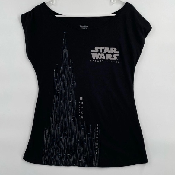 NWT Disneyland Star Wars Galaxy’s Edge Passholder 2019 Tee Medium - Picture 1 of 4